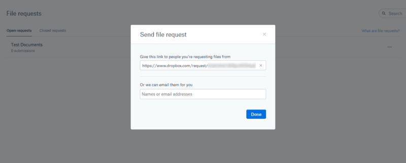 hvordan man bruger dropbox-anmodningsfiler