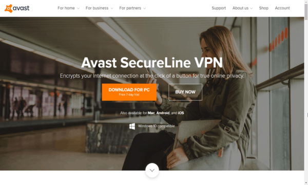 Avast-SecureLineVPN-网站-飞溅