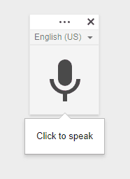google-voice-typebestemmelse-mic