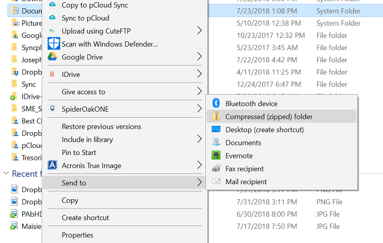 ZIP-Windows Folder