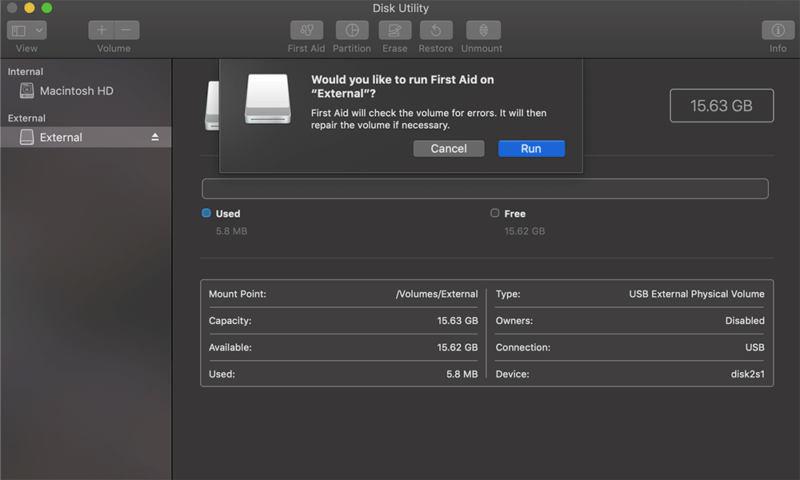 macOS-Disk-Utility-Erste Hilfe