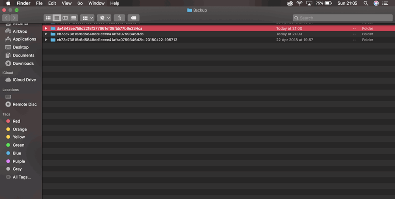 iTunes-Mac-Backup-Folder