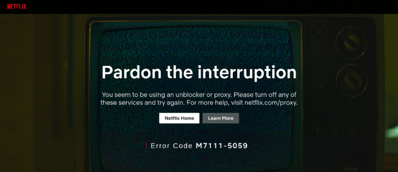 Netflix-Unblocker-Fehler
