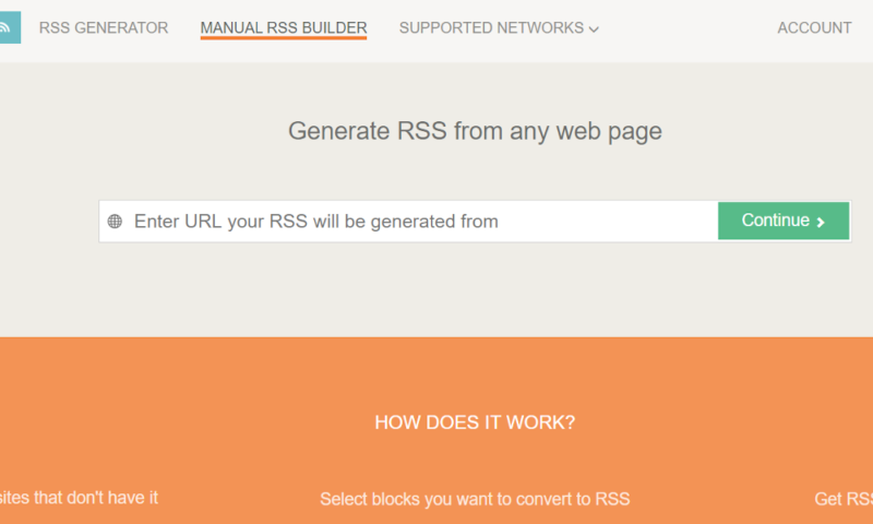 提取RSS主页面
