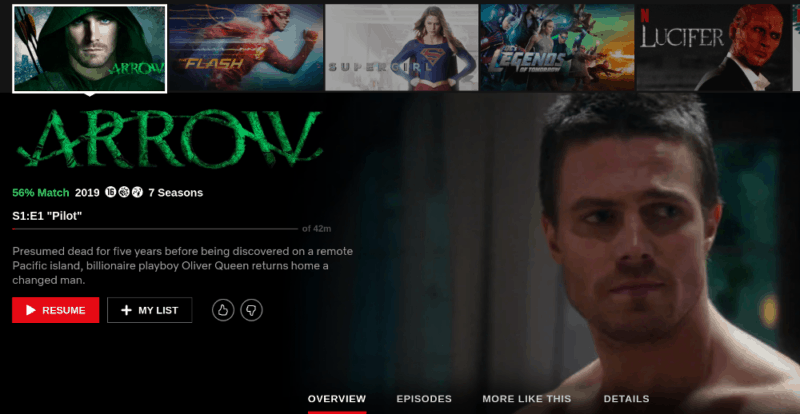 Arrow-Netflix