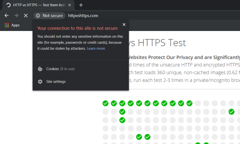 Chrome-HTTPS-Waarskuwing