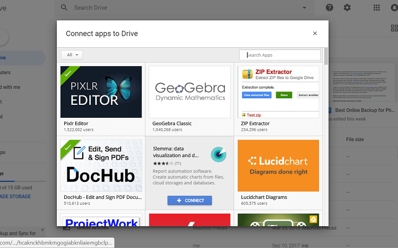 Google-Drive-App-Bibliothek
