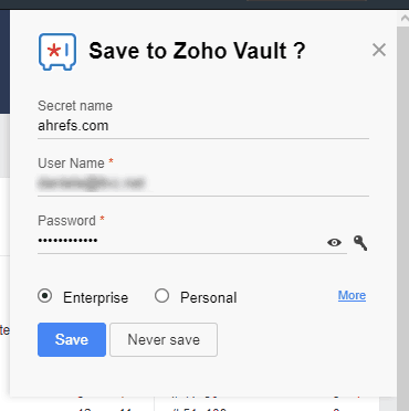 zoho-Vault密码捕获
